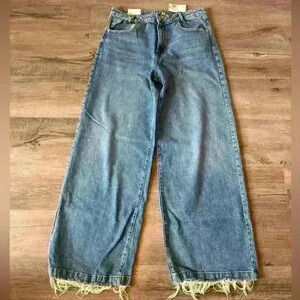 Forever 21 Baggy Mid Rise Wide Straight